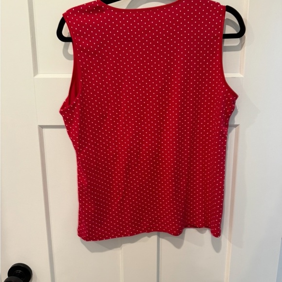 Christopher & Banks Red Sleeveless Tank Top - Picture 3 of 3